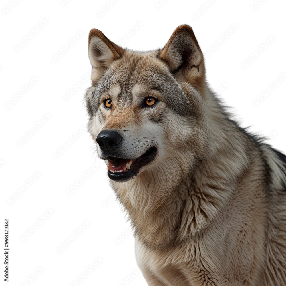 Obraz premium wolf with transparent background PNG and JPEG image