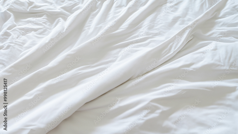 White bed sheet White bed sheet