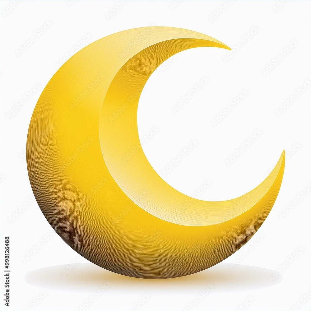 logo de lune en croissant en illustration ia, logo, rêve et rêverie logo de lune en croissant en illustration ia, logo, rêve et rêverie