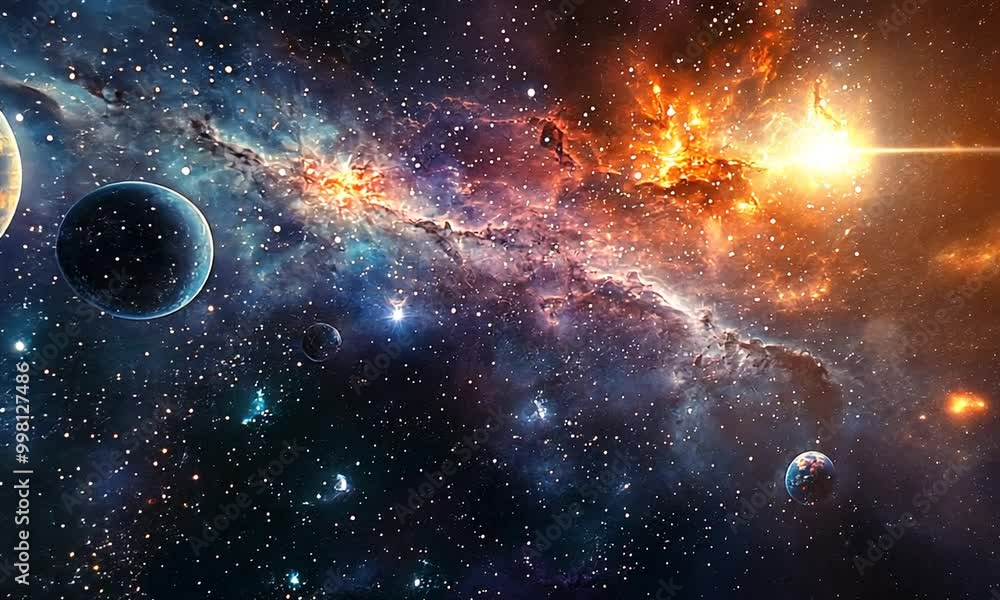 Cosmic Symphony: A Celestial Tapestry of Stars, Planets, and Nebulae Cosmic Symphony: A Celestial Tapestry of Stars, Planets, and Nebulae