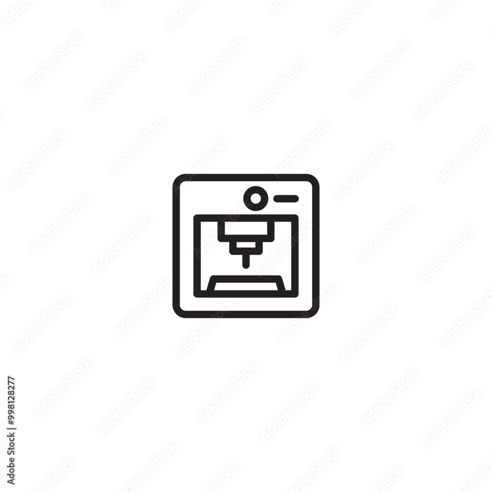 Make character model printer icon. Editable icon. Make character model printer icon. Editable icon.