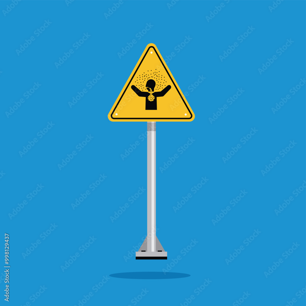 toxic gases asphyxiation symbol on the yellow triangle sign. Suitable for posters and web icons
toxic gases asphyxiation symbol on the yellow triangle sign. Suitable for posters and web icons