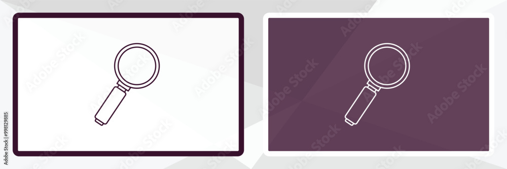 searching outline icon. Linear vector from human resources concept. Thin line white and black searching icon isolated on white and dark background searching outline icon. Linear vector from human resources concept. Thin line white and black searching icon isolated on white and dark background