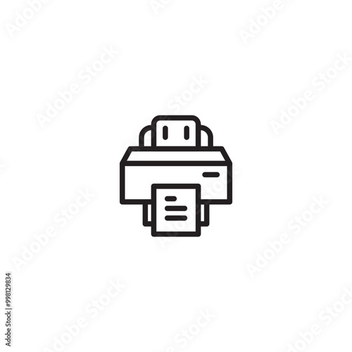 Printer vector icon. Elegant and nice vector icon printer. Digital printing icon. Editable icon.