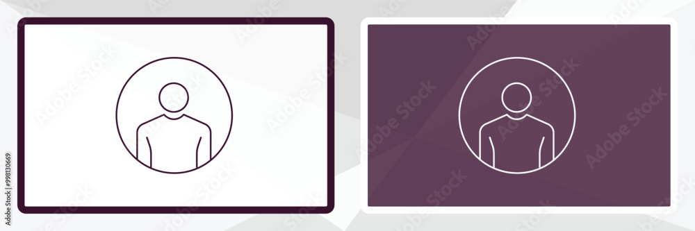 profiles outline icon. Linear vector from human resources concept. Thin line white and black profiles icon isolated on white and dark background profiles outline icon. Linear vector from human resources concept. Thin line white and black profiles icon isolated on white and dark background