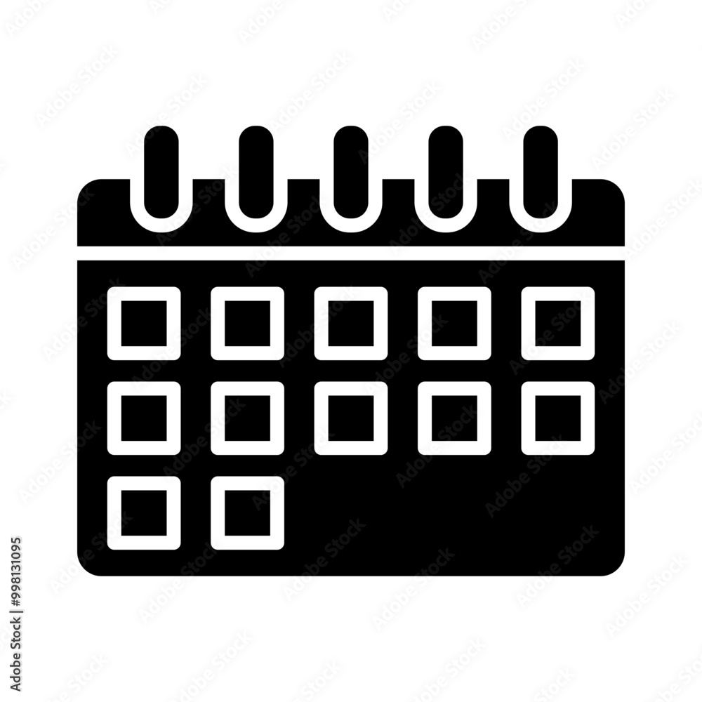 Calender glyph icon Calender glyph icon