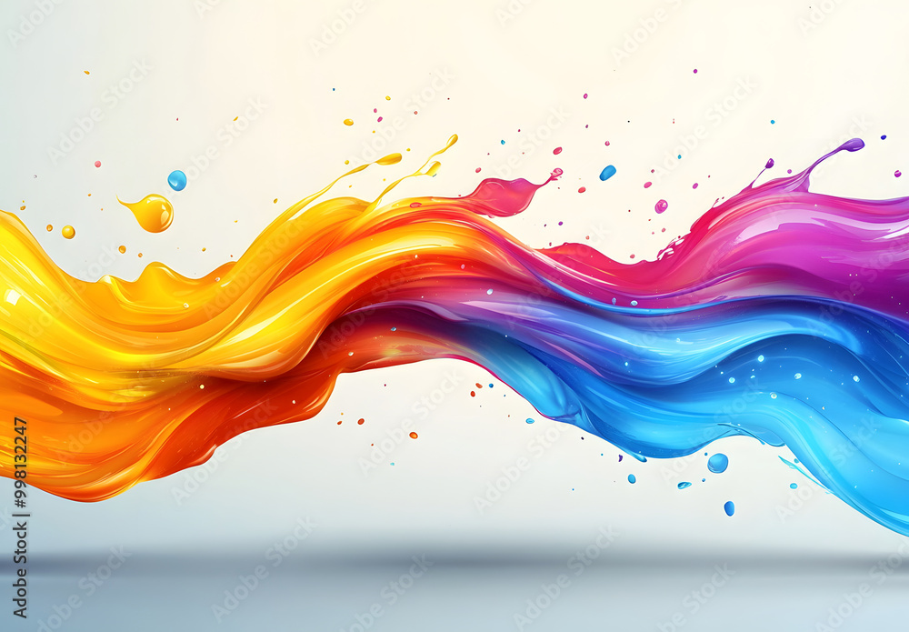 Vibrant Color Splash Abstract Art Vibrant Color Splash Abstract Art