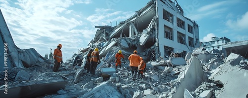 Rescue Workers Searching fo...