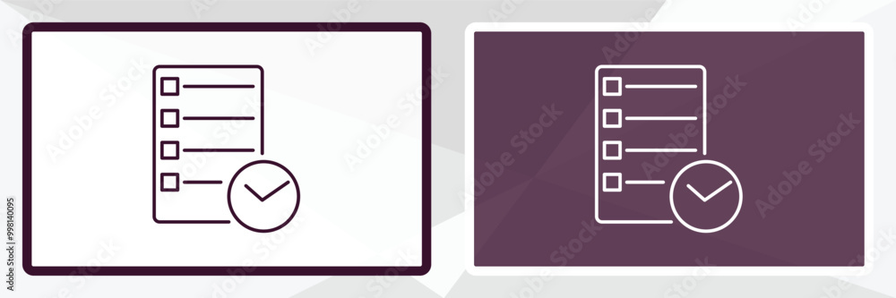 agenda outline icon. Linear vector from hotel concept. Thin line white and black agenda icon isolated on white and dark background agenda outline icon. Linear vector from hotel concept. Thin line white and black agenda icon isolated on white and dark background