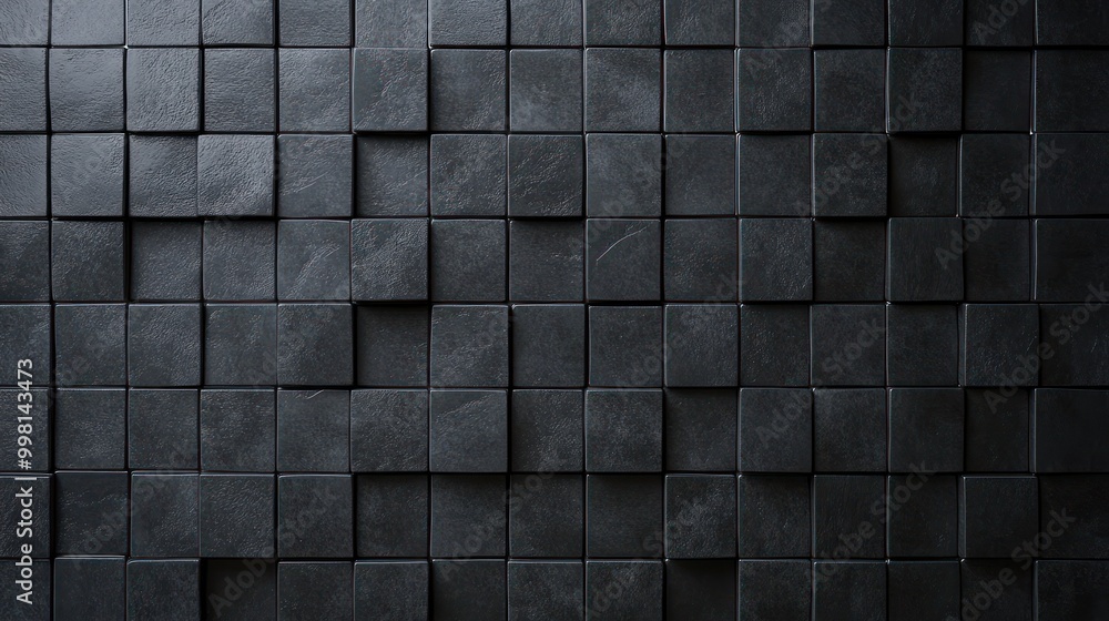 Abstract Black Cubes Texture Abstract Black Cubes Texture