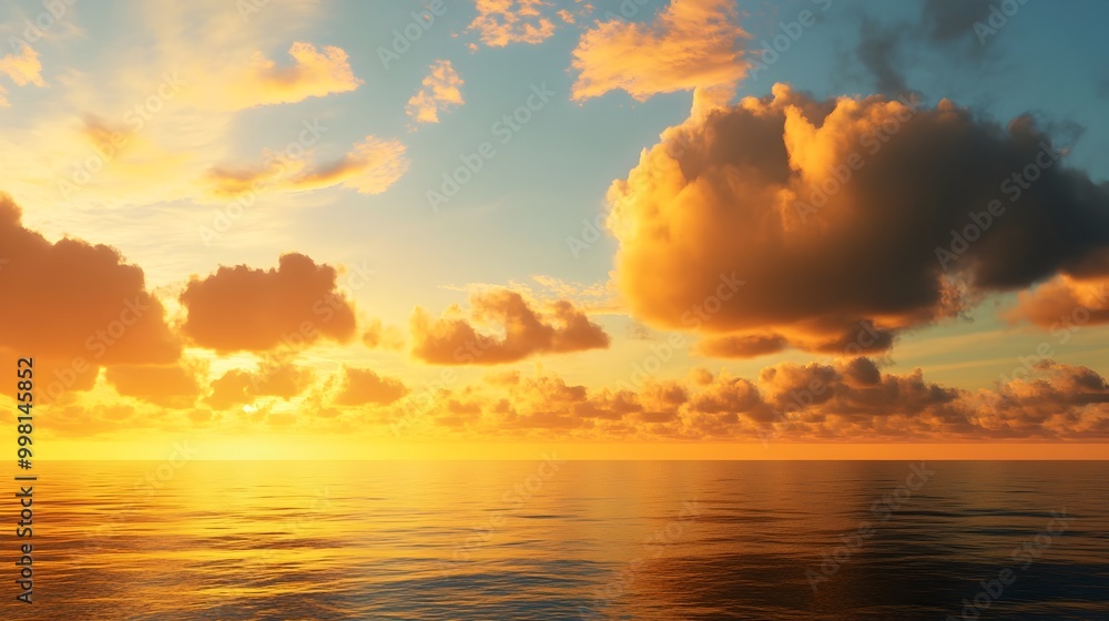 Captivating Golden Sunset Over Vast Ocean Casting Warm Glow of Natural Beauty Stunning Seascape Landscape with Glowing Horizon Tranquil Scenery at Dusk or Dawn Captivating Golden Sunset Over Vast Ocean Casting Warm Glow of Natural Beauty Stunning Seascape Landscape with Glowing Horizon Tranquil Scenery at Dusk or Dawn