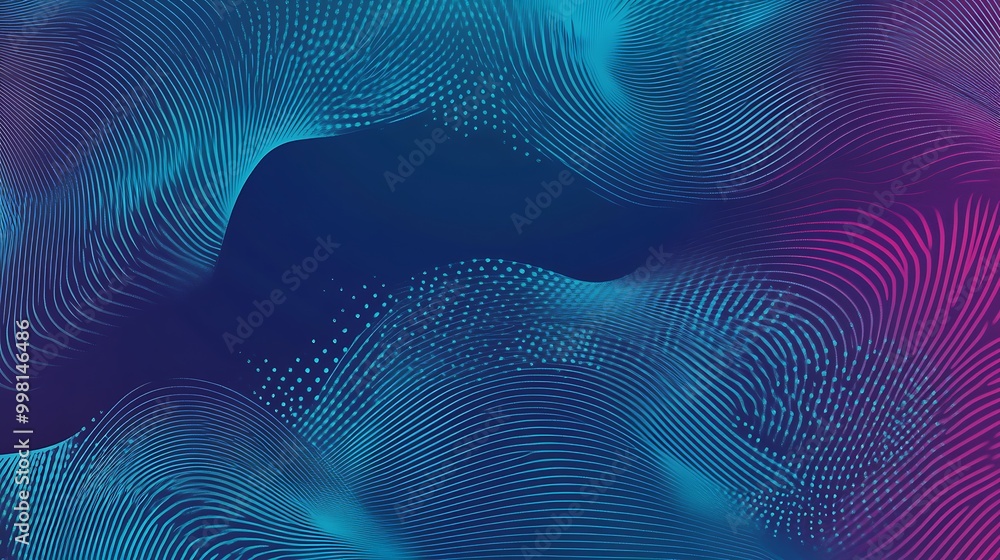 Abstract blue and pink wavy lines background. Abstract blue and pink wavy lines background.
