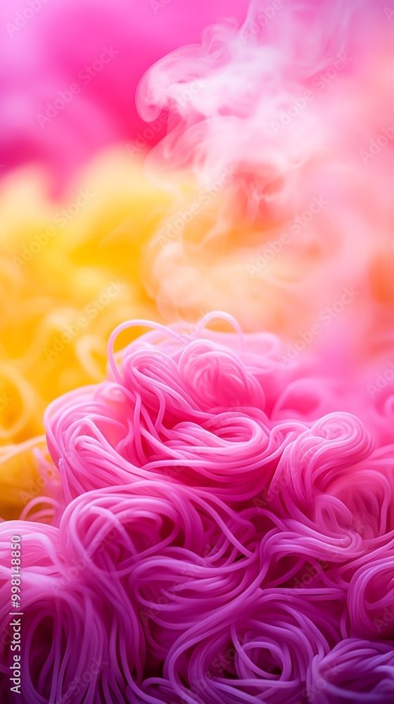 Obraz premium Colorchanging mood pasta that shifts hues based on diners emotions