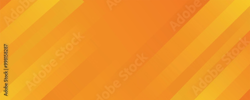 Abstract Yellow and Orange Colored Background with Diagonal Stripes. Vector Geometric Minimal Pattern. Modern Sleek Texture
