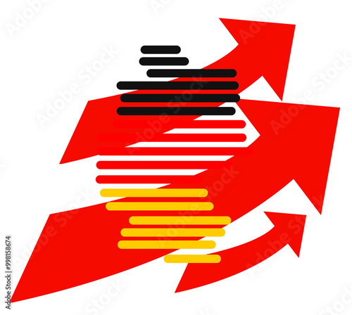 map of Germany outline simp...