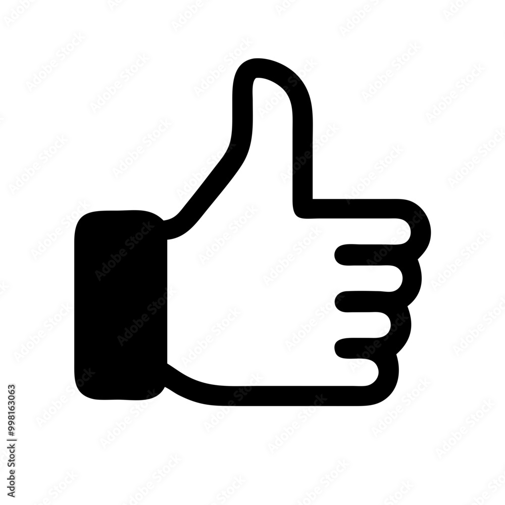 Thumbs up icon in a friendly design for positivity and approval concepts
Thumbs up icon in a friendly design for positivity and approval concepts
