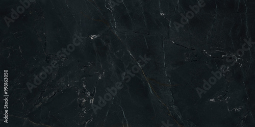 Textured of the black marble background. Gold and white patterned natural of dark gray marble texture.