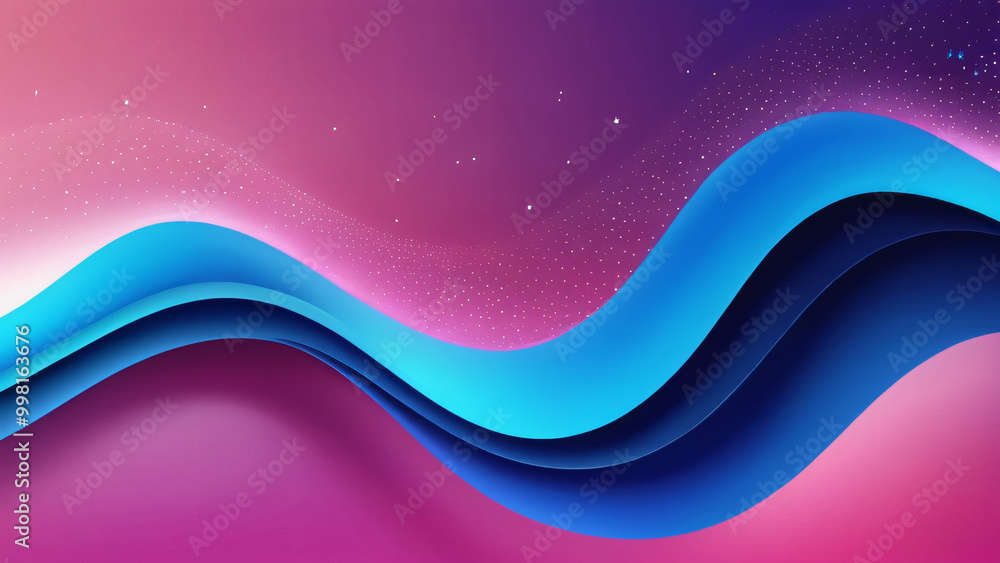 Obraz premium abstract blue wave background
