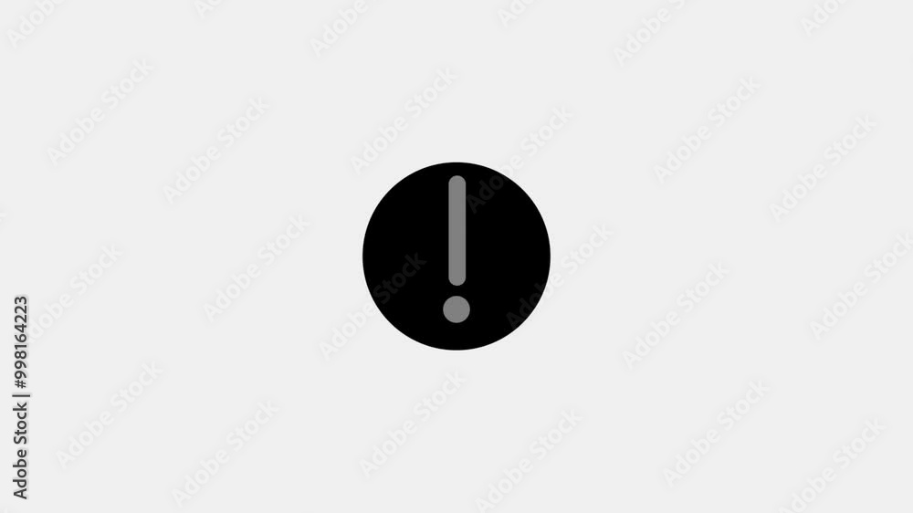 Danger Signal Alert on a black background Screen Danger Signal Alert on a black background Screen