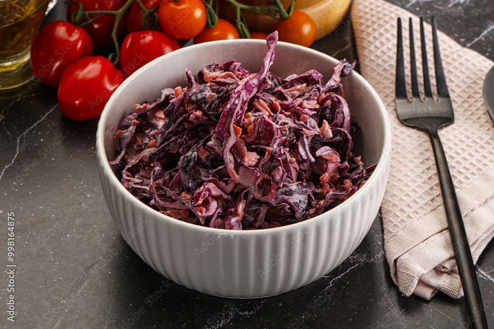 Coleslaw salad with cabbage and carrot Coleslaw salad with cabbage and carrot