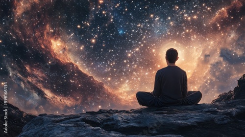 Naklejka Space. Chakra. Understanding the Universe. Limitless knowledge.