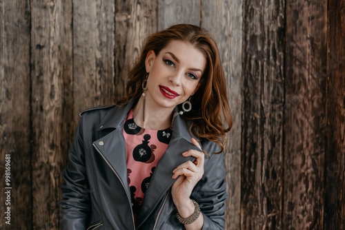 Wallpaper Mural Chic Fashion Model Showcasing a Stylish and Trendy Outfit with Elegant Accessories Torontodigital.ca