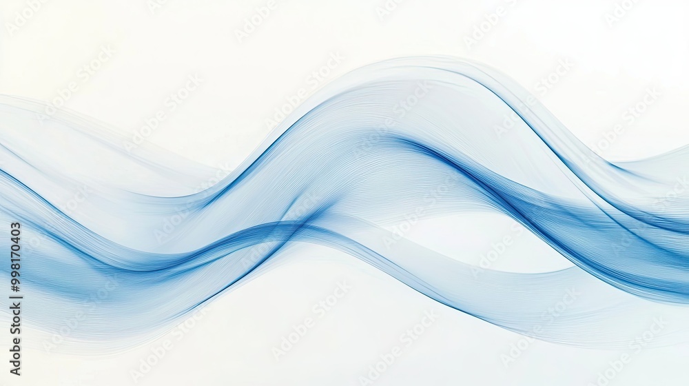A smooth blue wave sweeps across a white background, creating a sleek and abstract design perfect for contemporary banners, posters, or premium wallpaper. A smooth blue wave sweeps across a white background, creating a sleek and abstract design perfect for contemporary banners, posters, or premium wallpaper.