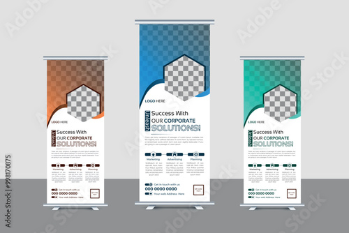 Corporate Rollup banner presentation design