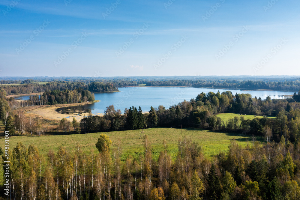 Inesis lake in Vidzeme, Latvia. Inesis lake in Vidzeme, Latvia.