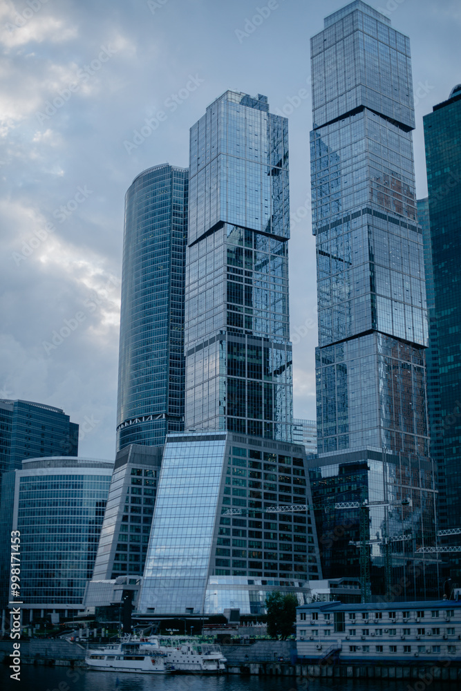 Moscow, Russia, July, 22, 2018. Russian scene: International Business center Moscow-City Moscow, Russia, July, 22, 2018. Russian scene: International Business center Moscow-City