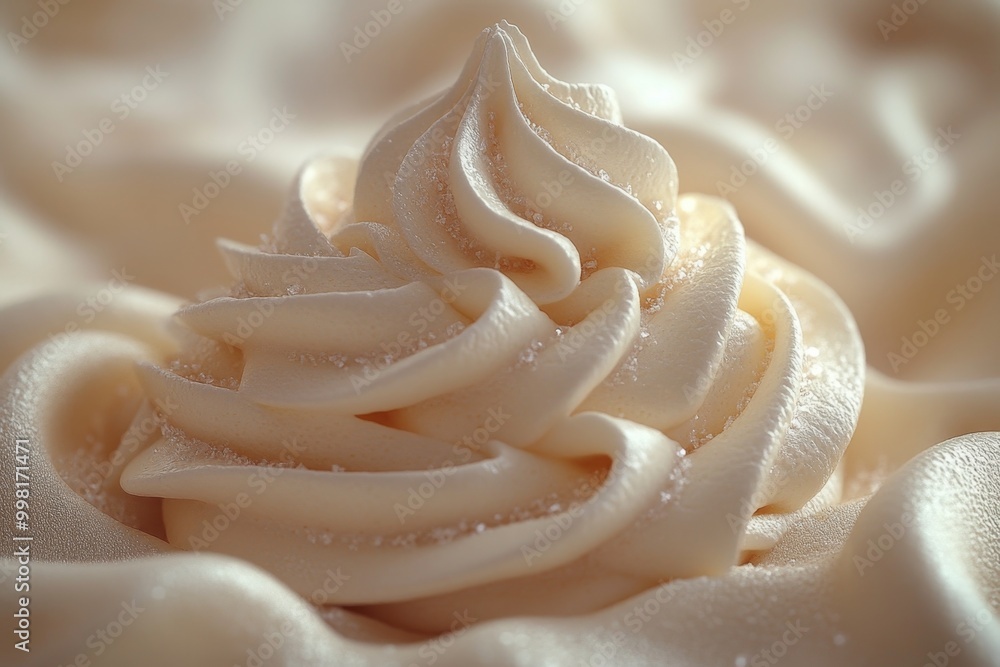 Delicious vanilla ice cream close-up macro photography. Soft focus. Delicious vanilla ice cream close-up macro photography. Soft focus.