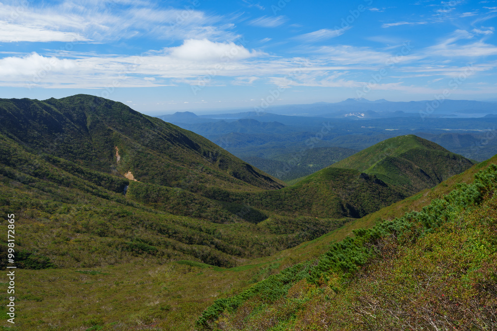 百名山斜里岳登山 登山道からの絶景 北海道道東 百名山斜里岳登山 登山道からの絶景 北海道道東