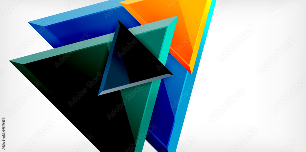 Abstract background - glossy triangles. Vector Illustration For Wallpaper, Banner, Background, Card, Book Illustration, landing page Abstract background - glossy triangles. Vector Illustration For Wallpaper, Banner, Background, Card, Book Illustration, landing page
