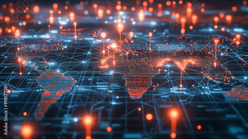 Global Connectivity Network with Digital Data Points