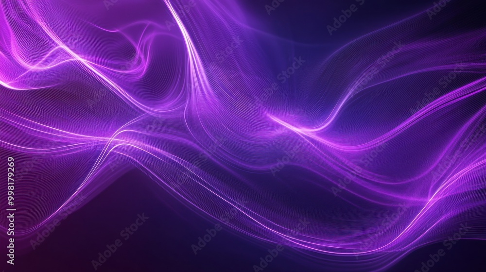 Abstract Purple Light Waves Abstract Purple Light Waves