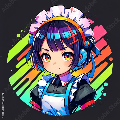 Cute Anime Maid Character photo