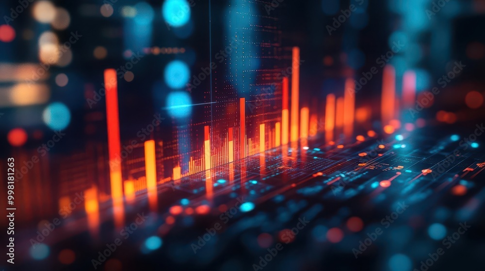 Economic growth represented by upward-trending graphs and reports, optimistic atmosphere, sharp focus, bright lighting Economic growth represented by upward-trending graphs and reports, optimistic atmosphere, sharp focus, bright lighting