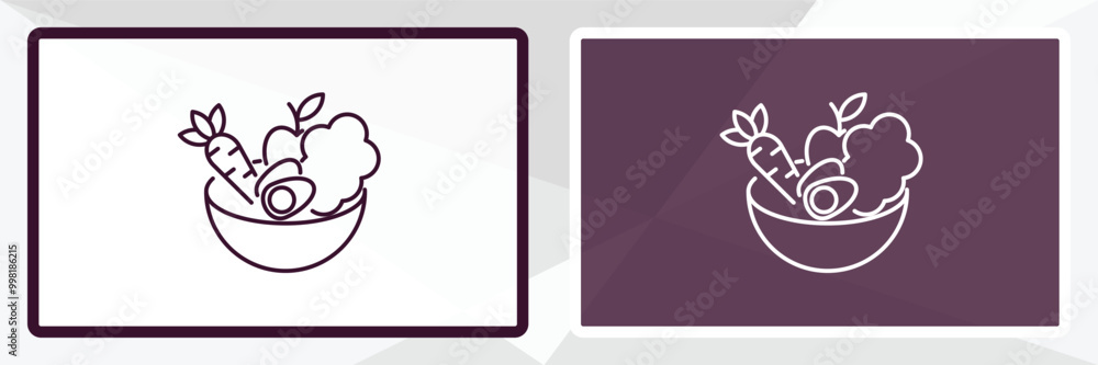 healthy nutrition outline icon. Linear vector from food concept. Thin line white and black healthy nutrition icon isolated on white and dark background healthy nutrition outline icon. Linear vector from food concept. Thin line white and black healthy nutrition icon isolated on white and dark background