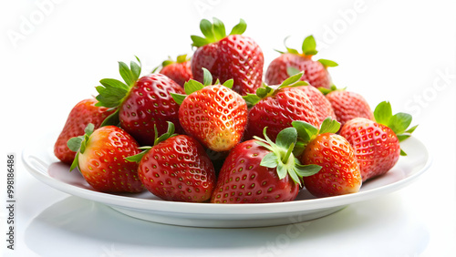 strawberries on a plate