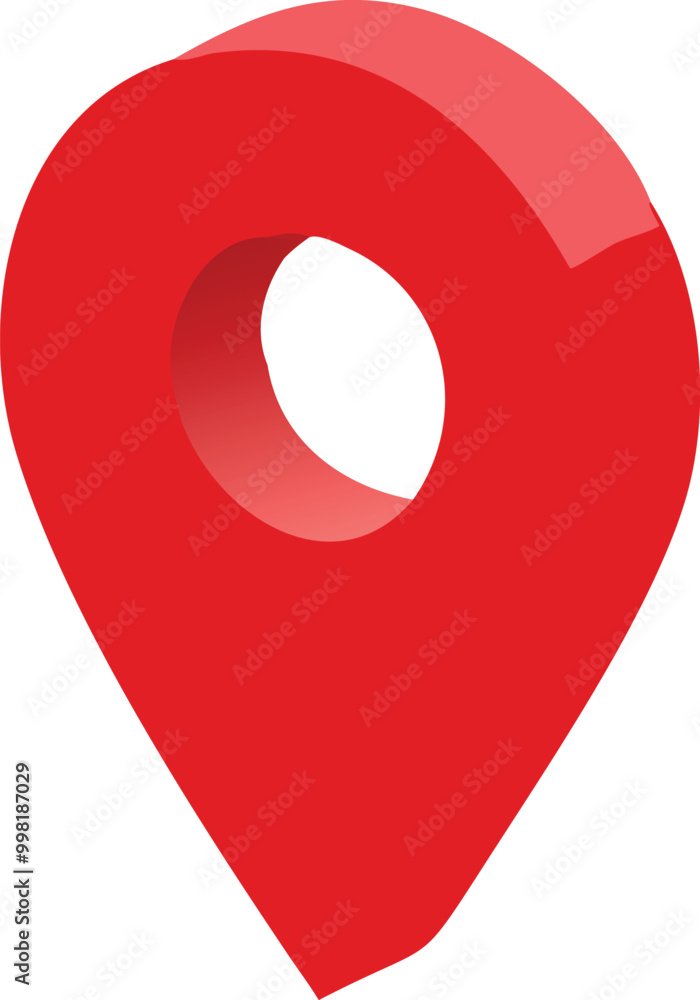 3d red color location icon set .eps 3d red color location icon set .eps