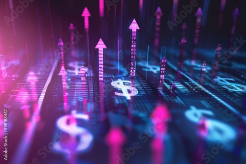 Wallpaper Mural Financial Growth and Stock Market Trends Highlighting Digital Finance and Investment Strategy Torontodigital.ca