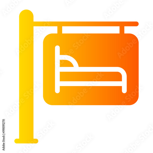 hostel gradient icon