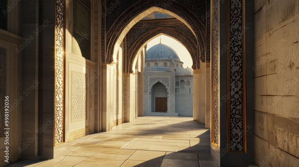 Fototapeta premium Mosque Courtyard Entrance