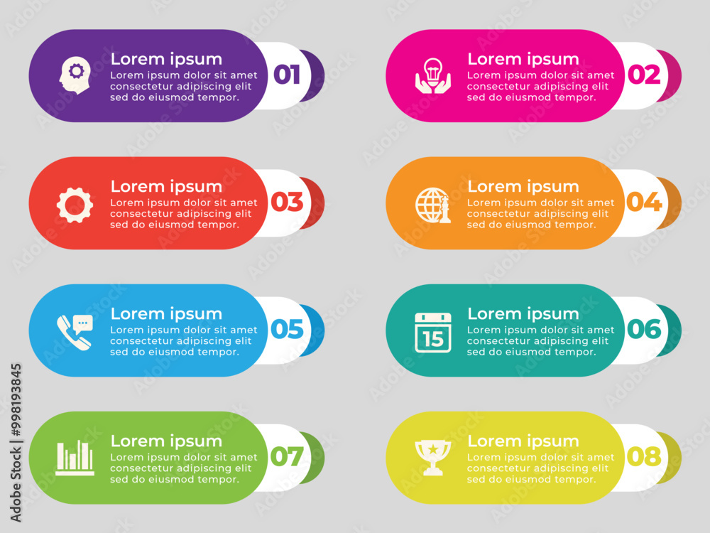 Business Infographic Design with Multiple Business Elements Business Infographic Design with Multiple Business Elements