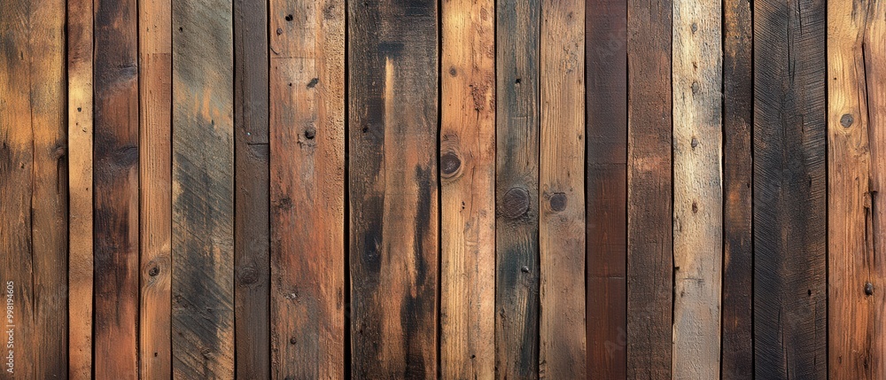 Distressed Wooden Planks with Subtle Background Gradient. Distressed Wooden Planks with Subtle Background Gradient.