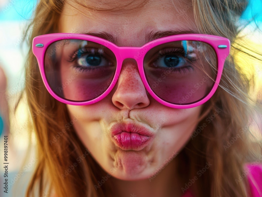 Youthful Vibrancy: A Playful Summer Portrait Youthful Vibrancy: A Playful Summer Portrait