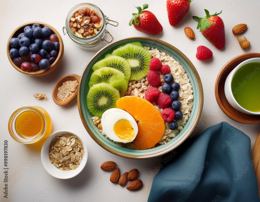 Balanced and Nutritious Healthy Breakfast Spread Balanced and Nutritious Healthy Breakfast Spread