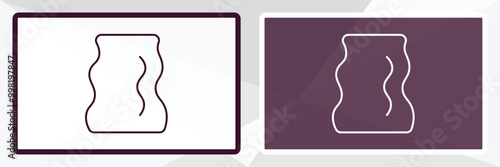 rag outline icon. Linear vector from fashion concept. Thin line white and black rag icon isolated on white and dark background