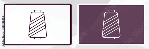 skein outline icon. Linear vector from fashion concept. Thin line white and black skein icon isolated on white and dark background