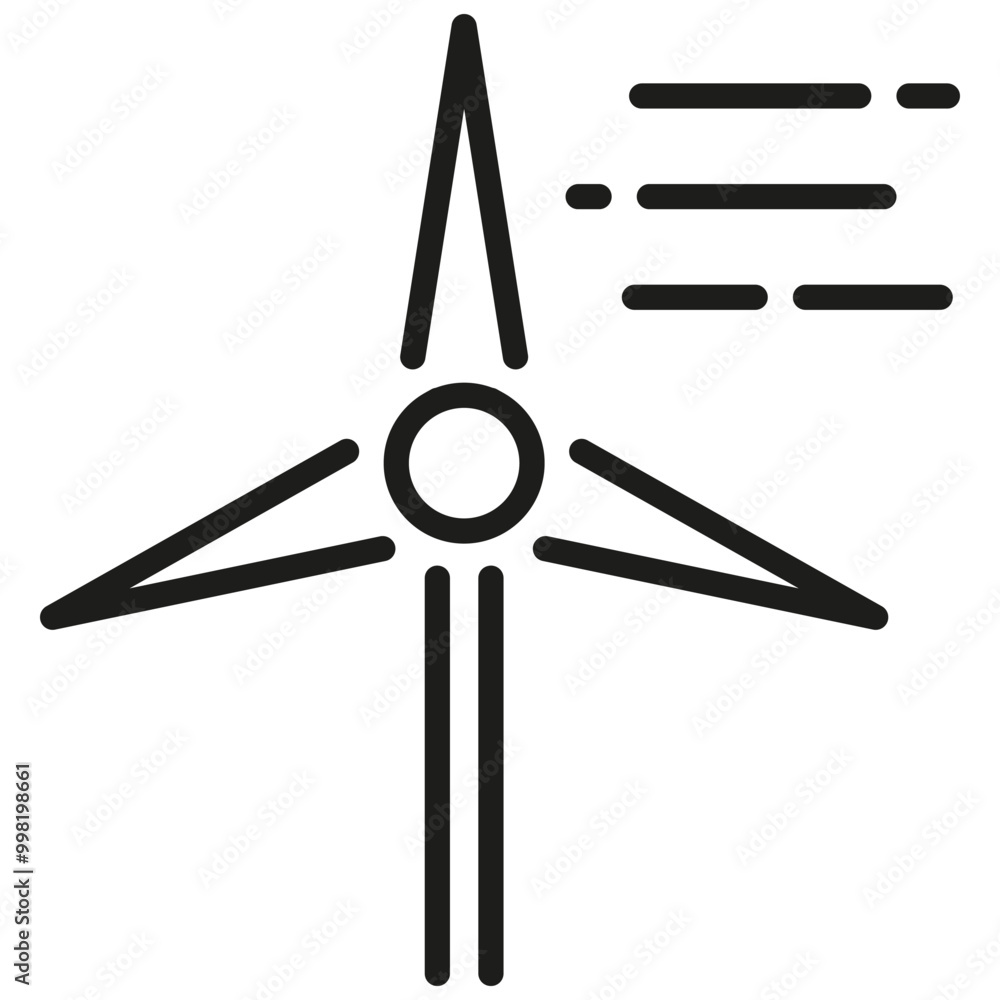 Wind Station Icon Wind Station Icon